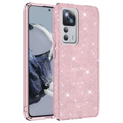 Xiaomi Mi 12T Case Zore Shining Silicone Pink