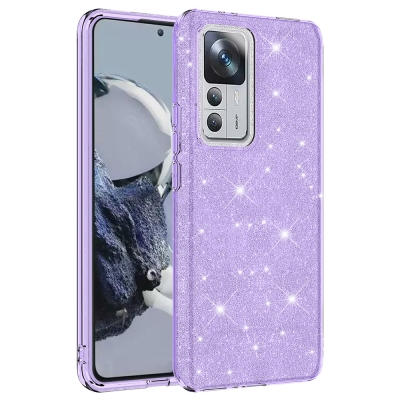 Xiaomi Mi 12T Case Zore Shining Silicone Purple