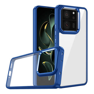 Xiaomi Mi 13T Case Zore Flora Cover Blue