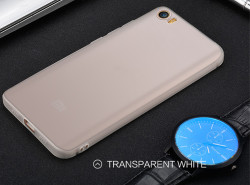 Xiaomi Mi 5 Kılıf Zore İmax Silikon Kamera Korumalı Beyaz