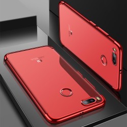 Xiaomi Mi 5x Kılıf Zore Dört Köşeli Lazer Silikon Kapak Kırmızı