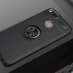 Xiaomi Mi 5X Kılıf Zore Ravel Silikon Kapak Siyah