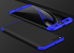 Xiaomi Mi 6 Kılıf Zore Ays Kapak Siyah-Mavi