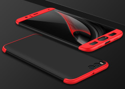 Xiaomi Mi 6 Kılıf Zore Ays Kapak Siyah-Kırmızı