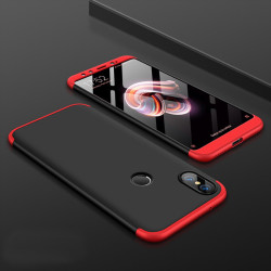 Xiaomi Mi 8 Kılıf Zore Ays Kapak Siyah-Kırmızı