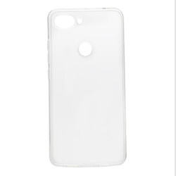 Xiaomi Mi 8 Lite Kılıf Zore Süper Silikon Kapak Renksiz