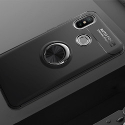 Xiaomi Mi 8 SE Kılıf Zore Ravel Silikon Kapak Siyah