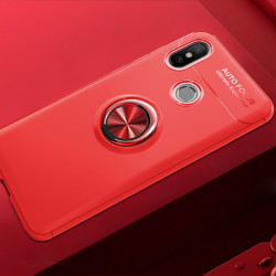 Xiaomi Mi 8 SE Kılıf Zore Ravel Silikon Kapak Kırmızı