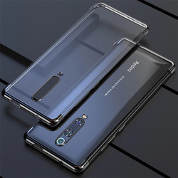 Xiaomi Mi 9T Case Zore Dört Köşeli Lazer Silicon Cover Black