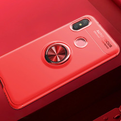 Xiaomi Mi A2 Lite Kılıf Zore Ravel Silikon Kapak Kırmızı