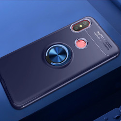 Xiaomi Mi A2 Lite Kılıf Zore Ravel Silikon Kapak Mavi
