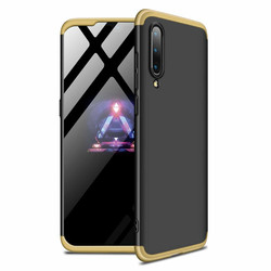 Xiaomi Mi A3 Case Zore Ays Cover Siyah-Gold