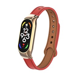 Xiaomi Mi Band 7 KRD-68 Leather Cord Red