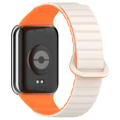 Xiaomi Mi Band 8 Pro Silicone Band Zore KRD-105 Strap Starlight-Turuncu