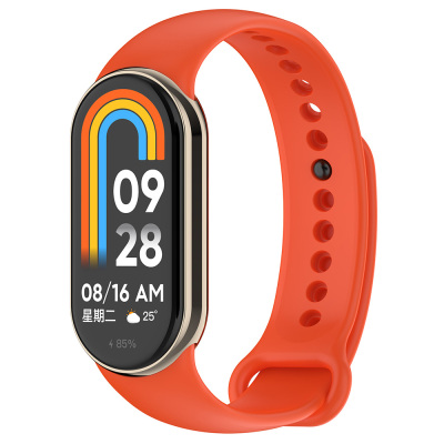 Xiaomi Mi Band 8 Series Classic Band Silicone Strap Strap Orange