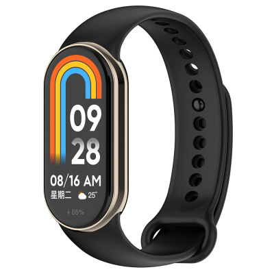 Xiaomi Mi Band 8 Series Classic Band Silicone Strap Strap Black