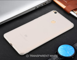 Xiaomi Mi Max 2 Kılıf Zore İmax Silikon Kamera Korumalı Beyaz