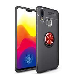 Xiaomi Mi Max 3 Case Zore Ravel Silicon Cover Black-Red