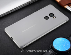 Xiaomi Mi Mix 2 Kılıf Zore İmax Silikon Kamera Korumalı Beyaz