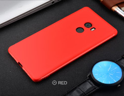 Xiaomi Mi Mix 2 Kılıf Zore İmax Silikon Kamera Korumalı Kırmızı