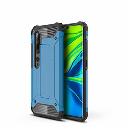 Xiaomi Mi Note 10 Case Zore Crash Silicon Cover Blue