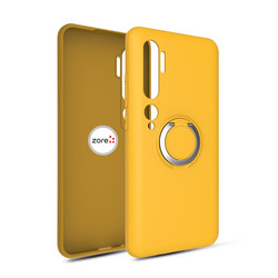 Xiaomi Mi Note 10 Case Zore Plex Cover Yellow