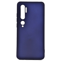 Xiaomi Mi Note 10 Case Zore Premier Silicon Cover Navy blue
