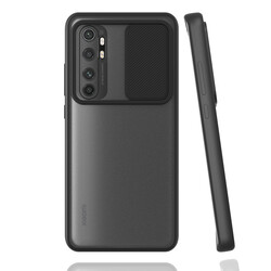 Xiaomi Mi Note 10 Lite Case Zore Lensi Cover Black