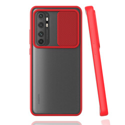 Xiaomi Mi Note 10 Lite Case Zore Lensi Cover Red