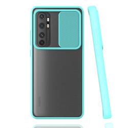 Xiaomi Mi Note 10 Lite Case Zore Lensi Cover Turquoise