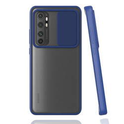 Xiaomi Mi Note 10 Lite Case Zore Lensi Cover Navy blue