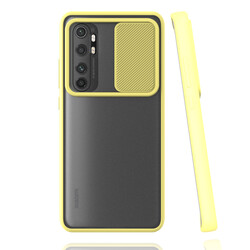 Xiaomi Mi Note 10 Lite Case Zore Lensi Cover Yellow