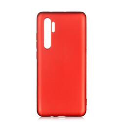 Xiaomi Mi Note 10 Lite Kılıf Zore Premier Silikon Kapak Kırmızı