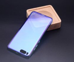 Xiaomi Mi Note 3 Kılıf Zore Renkli Transparan Kapak Mavi