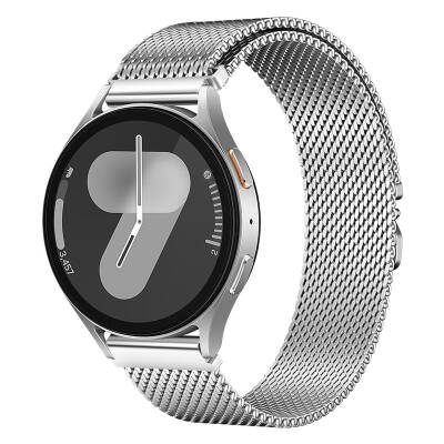 Xiaomi Mi Watch Color Zore KRD-25 22mm Metal Mesh Strap Silver