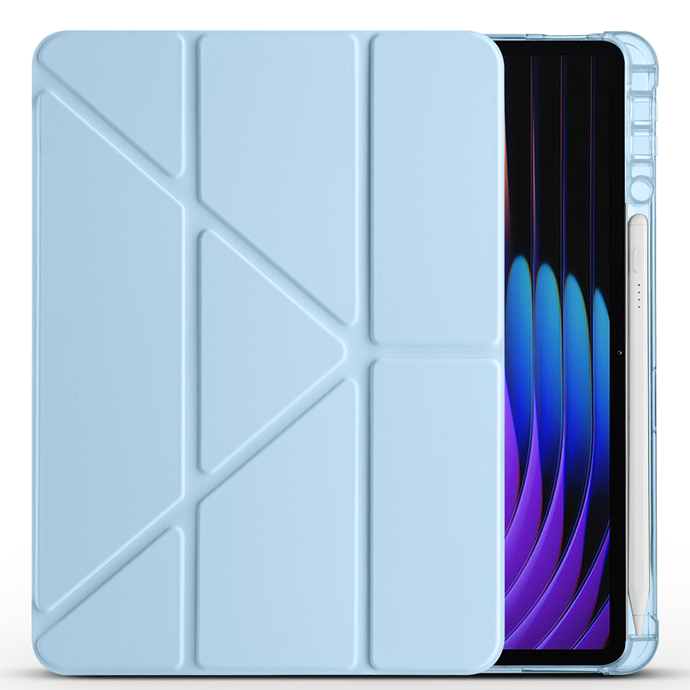 Xiaomi Pad 7 Case Zore Tri Folding Stand Case with Pen Compartment - 13