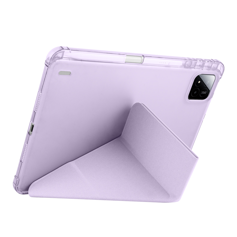 Xiaomi Pad 7 Pro Case Zore Tri Folding Stand Case with Pen Compartment - 31