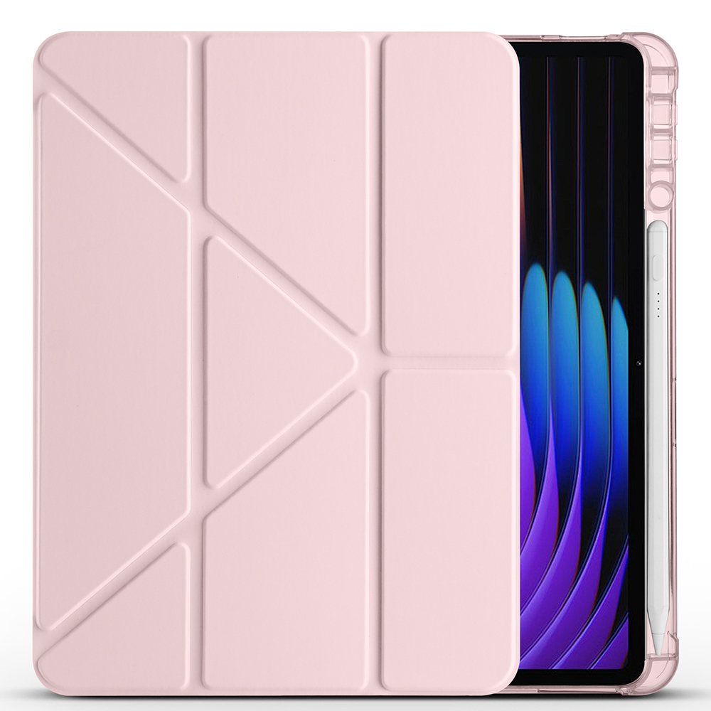 Xiaomi Pad 7 Pro Case Zore Tri Folding Stand Case with Pen Compartment - 10