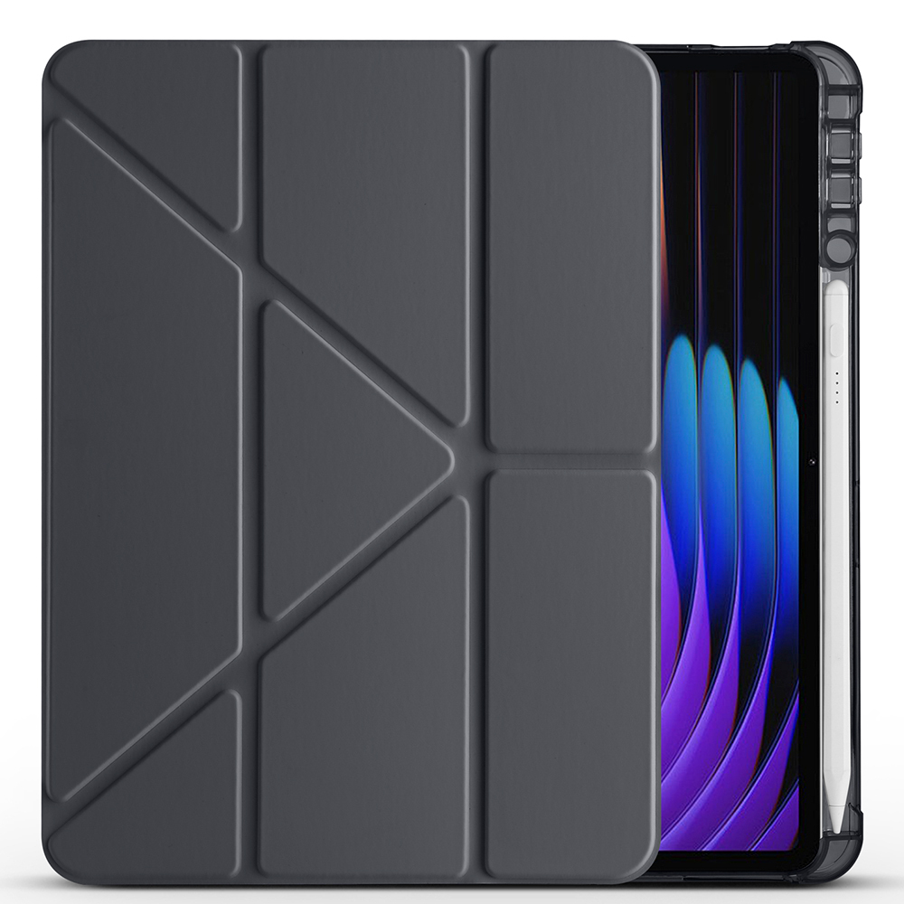 Xiaomi Pad 8 Pro Case Zore Tri Folding Case with Pen Compartment and Stand - 24