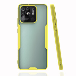 Xiaomi Poco C40 Case Zore Parfe Cover Yellow