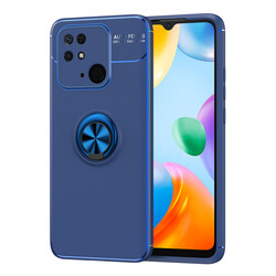 Xiaomi Poco C40 Case Zore Ravel Silicon Cover Blue