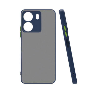 Xiaomi Poco C65 Case Zore Hux Cover Navy blue