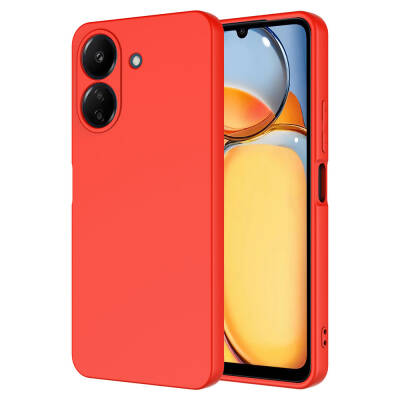 Xiaomi Poco C65 Case Zore Mara Launch Cover Red