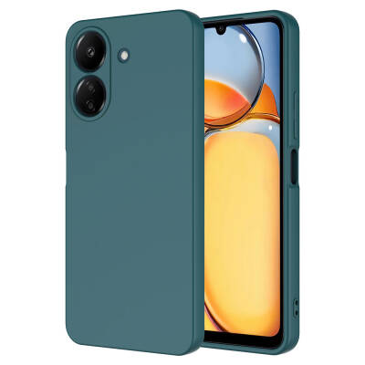 Xiaomi Poco C65 Case Zore Mara Launch Cover Dark Green