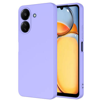 Xiaomi Poco C65 Case Zore Mara Launch Cover Lila