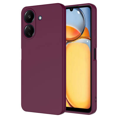 Xiaomi Poco C65 Case Zore Mara Launch Cover Koyu Mor