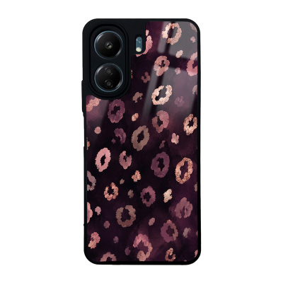 Xiaomi Poco C65 Kılıf Kamera Korumalı Desenli Zore Lusi Kapak Pembe Leopar