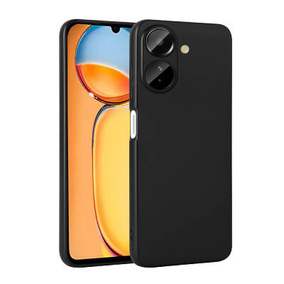 Xiaomi Poco C65 Kılıf Zore Premier Silikon Kapak Siyah