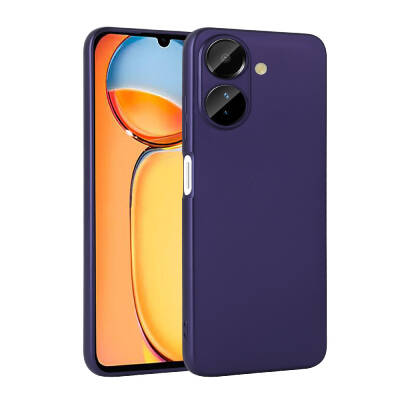 Xiaomi Poco C65 Kılıf Zore Premier Silikon Kapak Lacivert