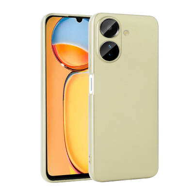 Xiaomi Poco C65 Kılıf Zore Premier Silikon Kapak Gold